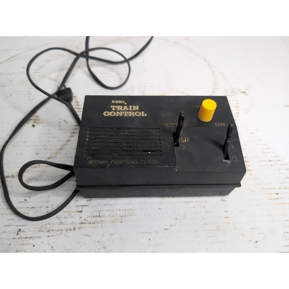 Vintage Eldon Train Control Push Whistle Transformer Model 6-34-030